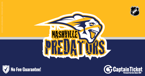 Get Nashville Predators tickets for less with everyday low prices and no service fees at Captain Ticket™ - The Original No Fee Ticket Site! #FanArtByRoxxi