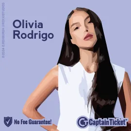 Buy Olivia Rodrigo tickets for less with no service fees at Captain Ticket™ - The Original No Fee Ticket Site! #FanArtByRoxxi