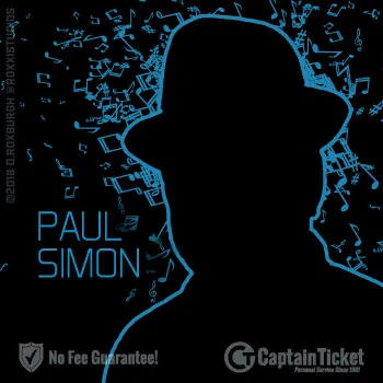 Buy Paul Simon tickets cheaper with no fees at Captain Ticket™ - The Original No Fee Ticket Site!