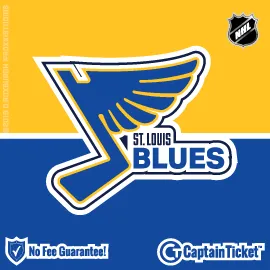 Buy St. Louis Blues tickets for less with no service fees at Captain Ticket™ - The Original No Fee Ticket Site! #FanArtByRoxxi