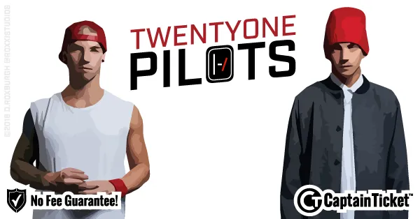 Buy Twenty One Pilots tickets cheaper with no fees at Captain Ticket™ - The Original No Fee Ticket Site!