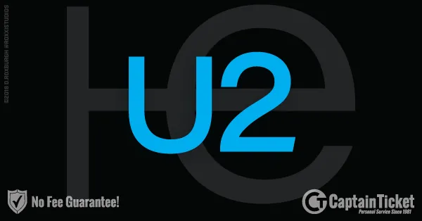 Buy U2 tickets cheaper with no fees at Captain Ticket™ - The Original No Fee Ticket Site!