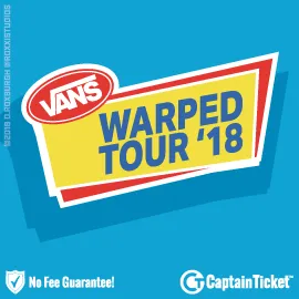 Buy Vans Warped Tour tickets cheaper with no fees at Captain Ticket™ - The Original No Fee Ticket Site!