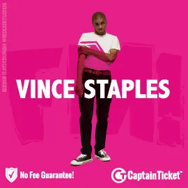 Buy Vince Staples tickets for less with no service fees at Captain Ticket™ - The Original No Fee Ticket Site! #FanArtByRoxxi