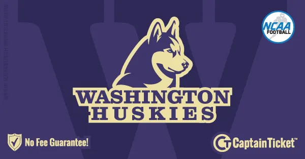 Get Washington Huskies Football tickets for less with everyday low prices and no service fees at Captain Ticket™ - The Original No Fee Ticket Site! #FanArtByRoxxi