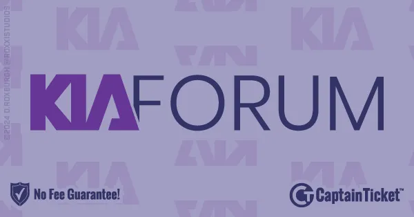 Get Kia Forum Tickets Cheaper With No Fees At Captain Ticket™ - The Original No Fee Ticket Site