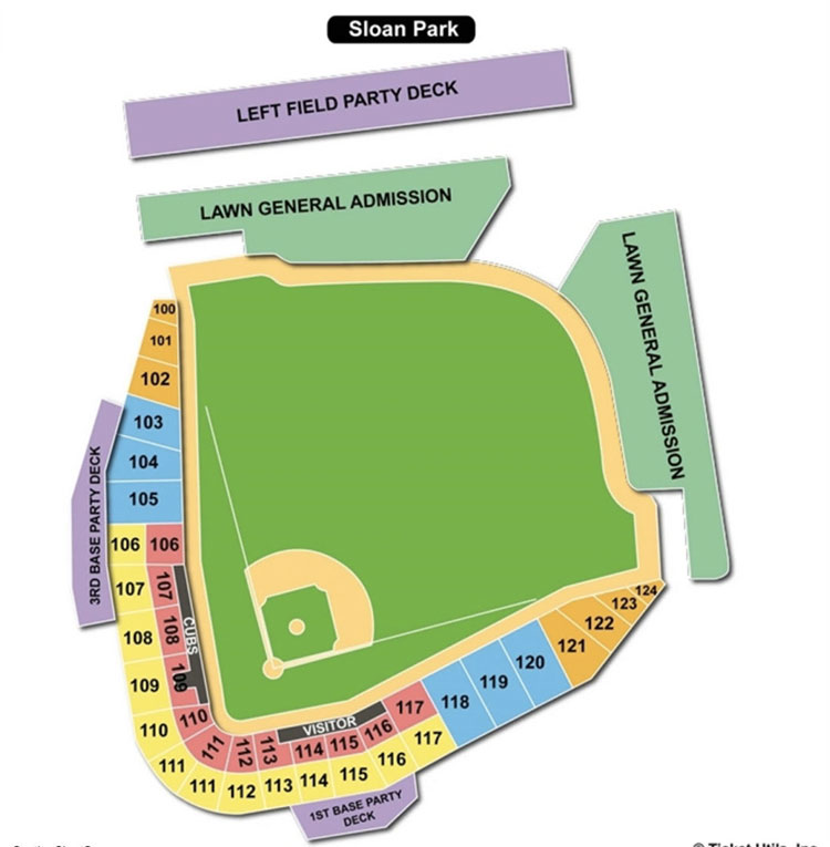 Cubs Spring Training Seating Chart Sloan Park Stadium 