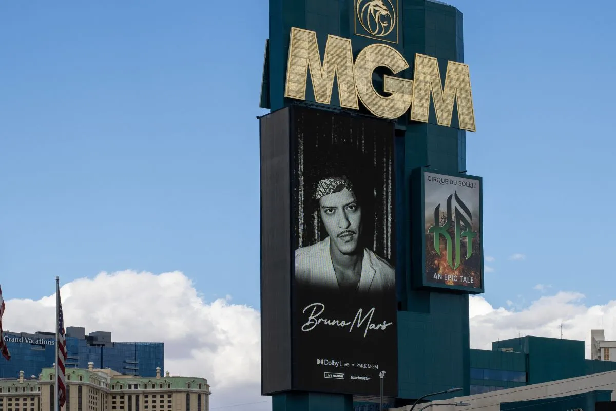Bruno Mars Dec 30, 2025 Dolby Live at Park MGM