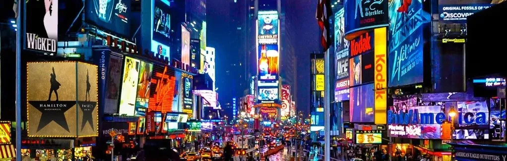Times Square at night &mdash; Broadway, New York